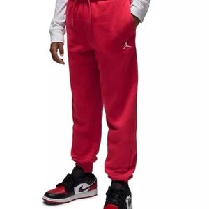 Jordan Red Sweatpants with White Jumpman Logo
